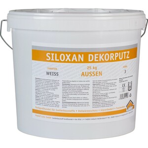 Laier Siloxan-Dekorputz Körnung 3 mm Weiß 25 kg