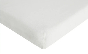 Jersey Spannbetttuch für Baby- u. Kinderbetten - weiß - 50% Polyester, 50% Baumwolle - 70 cm