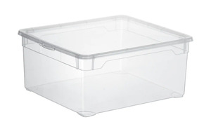 Rotho Aufbewahrungsbox mit Deckel transparent/klar Kunststoff Maße (cm): B: 33,5 H: 17 Aufbewahren & Ordnen