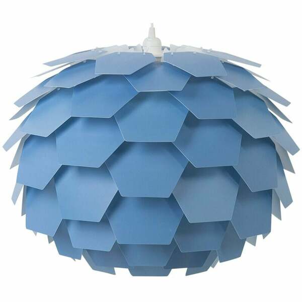 Bild 1 von Hängeleuchte Blau Blumenform Zapfen großer Schirm Kinderzimmer Beleuchtung Modernes Design