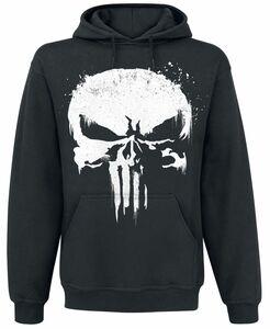 The Punisher Sprayed Skull Logo Kapuzenpullover schwarz