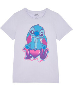 Lilo & Stitch T-Shirt, Lilo & Stitch, Rundhalsausschnitt, lila