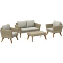 Bild 1 von Sofa-Lounge-Set Borup 4-teilig Wicker Beige