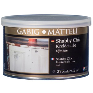 Gäbig+Mätteli Shabby Chic Kreidefarbe Elfenbein matt 375 ml