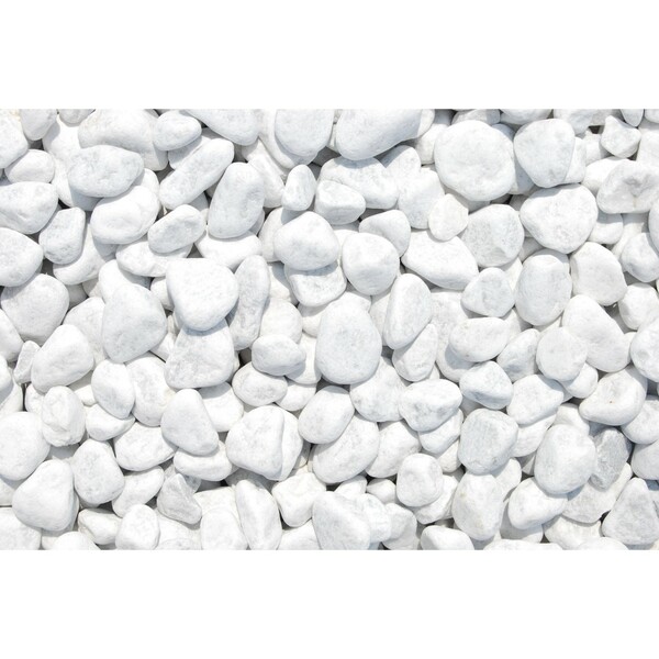 Bild 1 von Marmorzierkiesel Carrara Weiß 25 - 40 mm 25 kg PE-Sack