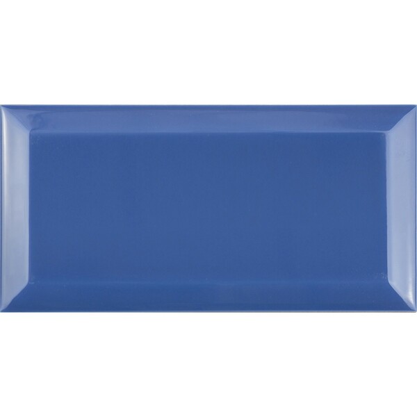 Bild 1 von Wandfliese Facette Metro Blau glänzend glasiert 10 cm x 20 cm