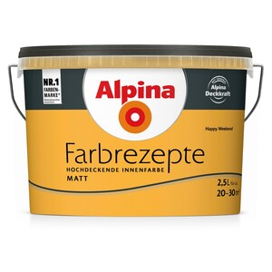 Alpina Farbrezepte Happy Weekend matt 2,5 l