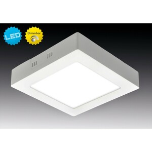 Näve LED-Aufbaupanel Atlanta dimmbar 22,5 cm x 22,5 cm Weiß
