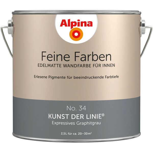 Bild 1 von Alpina Feine Farben No. 34 Kunst der Linie® edelmatt 2,5 Liter