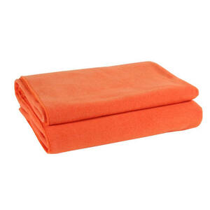 Zoeppritz Wohndecke 160/200 cm orange , 103291 Soft-Fleece , Textil , Uni , 160x200 cm , Fleece , Kettelrand, pflegeleicht , 005299002166