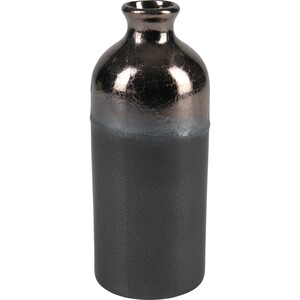 Vase Minimalist Zen Keramik 19,5 cm x Ø 7,6 cm Schwarz