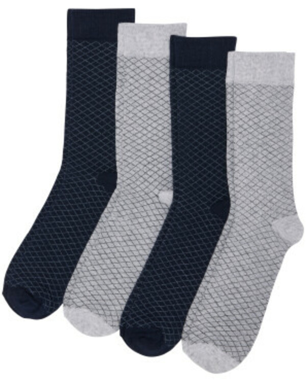 Bild 1 von Bequeme Socken, 4er-Pack, Ergee, grau melange