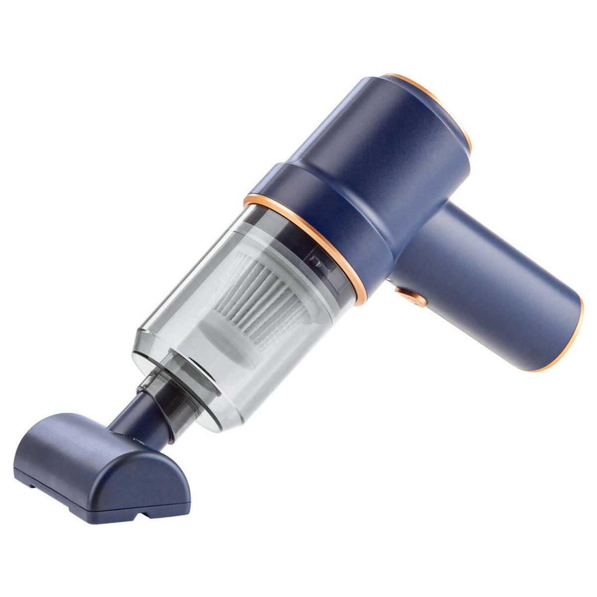 Bild 1 von Akku-Handstaubsauger, Blau, Kunststoff, 16.3x7x20.1 cm, 2-in-1-Funktion, Haushaltsreinigung, Haushaltsgeräte, Staubsauger