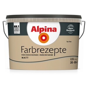 Alpina Farbrezepte Tea Time matt 2,5 l