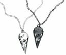 Bild 1 von Alchemy Gothic Coeur Crane Necklace Halskette schwarz silberfarben