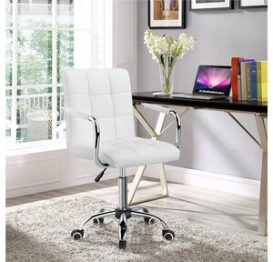 Yaheetech Drehstuhl »höhenverstellbar Chefsessel«, ergonomischer Bürostuhl, 360° drehbar, Computerstuhl aus Kunstleder
