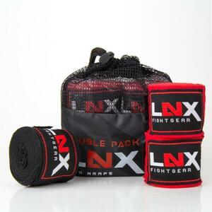 Bandagen/Boxbandagen Doppelpack 4,5m schwarz + rot