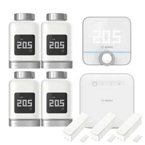 Bosch Smart Home Starter Set Heizen Raumklima, inkl. 5 x Thermostat