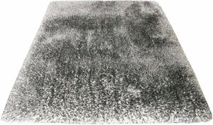 Hochflor-Teppich »Lasse«, Leonique, rechteckig, Höhe 76 mm, besonders weich und flauschig durch Microfaser, Shaggy-Look, meliertes Garn, fußbodenheizungsgeeignet, Melange-Effekt, ideale Tepp