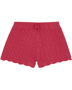 Pinke Strick-Shorts, Y.F.K., elastischer Bund, pink