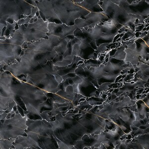 Feinsteinzeug Marmor Dark Wave glasiert poliert 59,5 cm x 59,5 cm