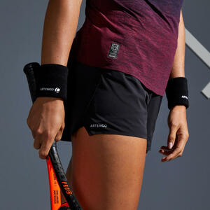 Tennis-Shorts SH Light 900 Damen schwarz