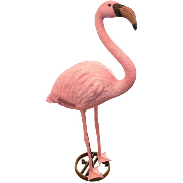 Bild 1 von Ubbink Teichfigur Flamingo zwei Füße inkl. Erdspieß H 90 cm