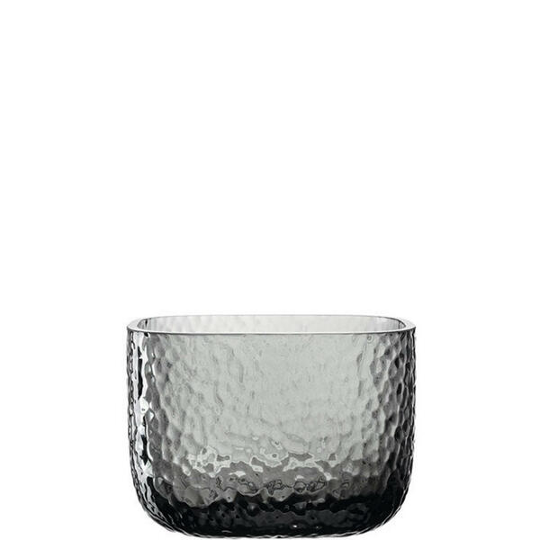 Bild 1 von Leonardo Vase, Grau, Glas, 18x13x14.3 cm, handgemacht, zum Stellen, auch für frische Blumen geeignet, Dekoration, Vasen, Glasvasen
