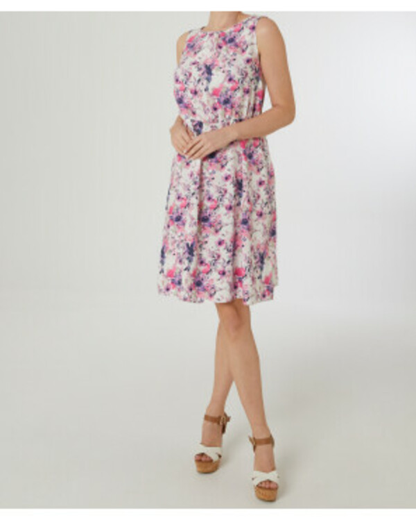 Bild 1 von Ärmelloses Kleid, Janina, elastischer Taillenbund, Blumendruck