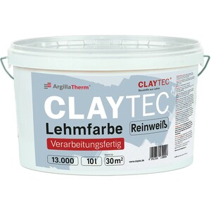 Claytec Clayfix - Lehmfarbe Reinweiß 10 l