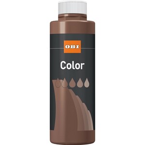 OBI Color  Voll- und Abtönfarbe Dunkelbraun matt 500 ml