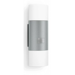 Steinel LED-Außenwandleuchte mit Bewegungsmelder L 910 Silber-Weiß 11 W
