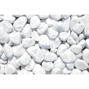 Marmorzierkiesel Carrara Weiß 40 - 60 mm 25 kg PE-Sack