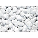 Bild 1 von Marmorzierkiesel Carrara Weiß 40 - 60 mm 25 kg PE-Sack