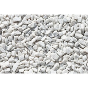 Marmorsplitt Carrara Weiß 16 - 25 mm 25 kg PE-Sack