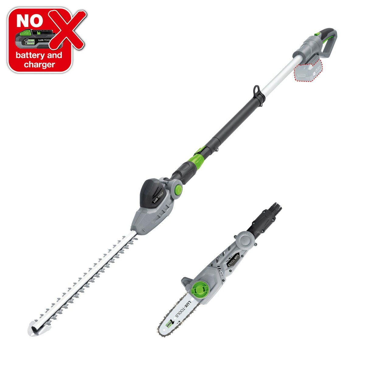 Bild 1 von LUX 2in1 Akku-Teleskop-Heckenschere & -Astsäge 1 PowerSystem A-HS-20/41T