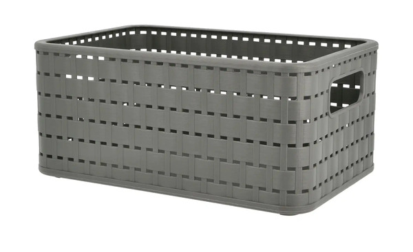 Bild 1 von Rotho Aufbewahrungsbox grau Kunststoff Maße (cm): B: 18,5 H: 12,6 Aufbewahren & Ordnen