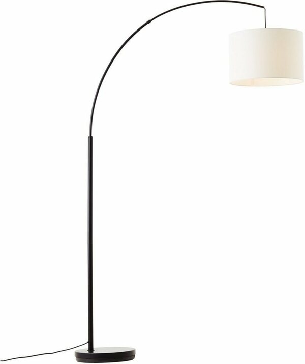 Bild 1 von Places of Style Stehlampe »Elijah«, Bogenlampe Textilschirm Ø 36cm