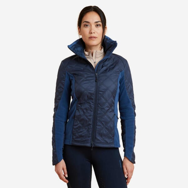 Bild 1 von Fleecejacke Reiten 500 Bi-Material Damen marineblau