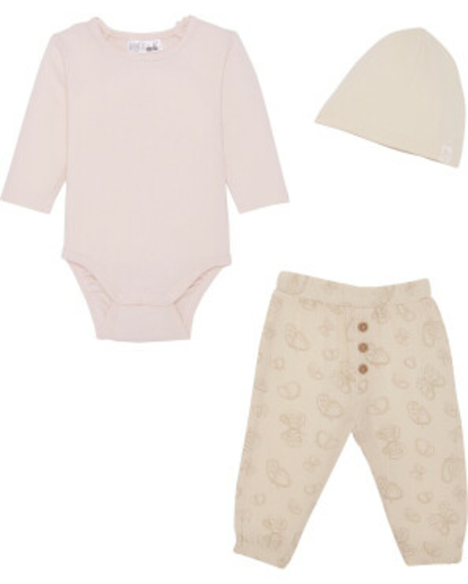 Bild 1 von Newborn Mütze + Body + Musselinhose, Ergee, 3-tlg. Set, rosa