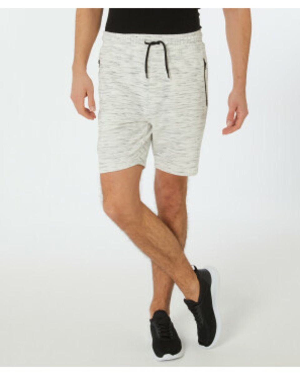 Bild 1 von Melierte Sweatshorts, X-Mail, Bermudalänge, weiß