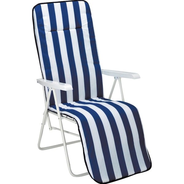 Bild 1 von Relax-Liegestuhl Chiemsee Blau-Weiß