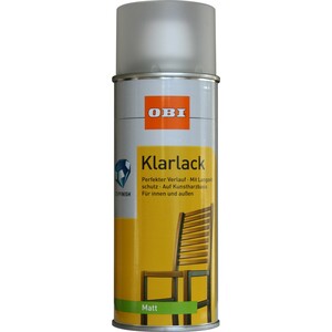 OBI Klarlack Spray Transparent matt 400 ml