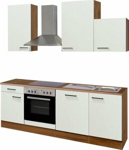 Flex-Well Küchenzeile »Vintea«, mit E-Geräten, Gesamtbreite 220 cm