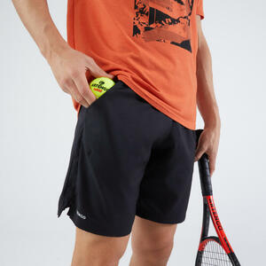 Tennis-Shorts Dry Herren 500 schwarz