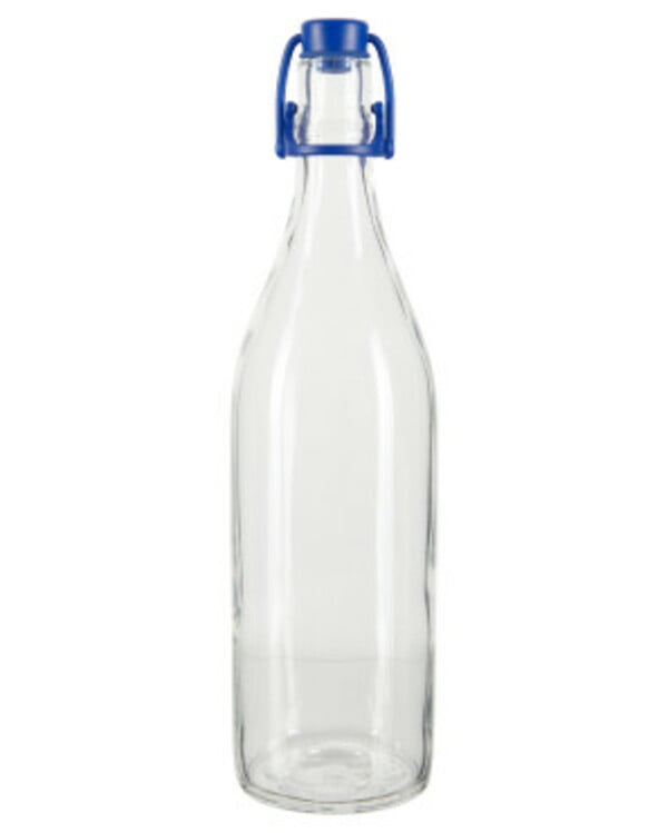 Bild 1 von Glasflasche, ca. 1 l, blau