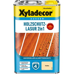 Xyladecor Holzschutz-Lasur 2in1 Farblos 4 l