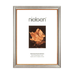 Nielsen Bilderrahmen silberfarben , 6630002 , Holz , 30x40 cm , 0035150435