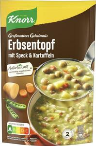 Knorr Großmutters Geheimnis Deftiger Erbsentopf mit Speck & Kartoffeln