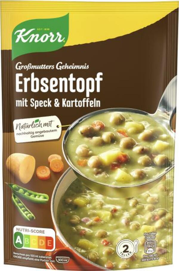 Bild 1 von Knorr Großmutters Geheimnis Deftiger Erbsentopf mit Speck & Kartoffeln